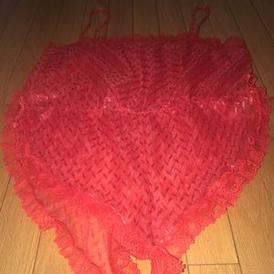 🍉 WATERMELON VINTAGE SEE THROUGH LINGERIE ROMPER